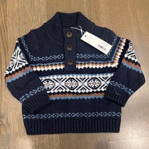 NWT Janie & Jack baby boy sweater